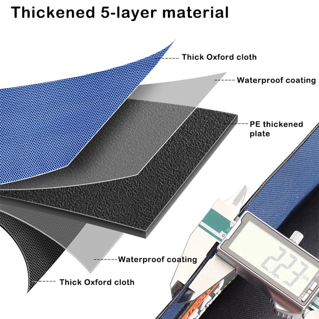 Outils d'Électricien Sac Sacs de Transport Conteneur Résistant à l'Usure Fermeture à Glissière Professionnelle Oxford Tissu Réparation Outil Pochette de Rangement Portant des Porte-Sacs Organisateur Conteneur 13 Po
