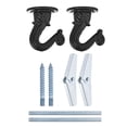 thumbnail image 7 of Uxcell Durable Ceiling Hooks with Hardware Zinc Alloy 1.14 inch x 1.5 inch Black 2 Pcs for Hanging Plants, 7 of 7