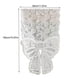 thumbnail image 3 of Camino de mesa de lazo de encaje blanco | Mantel de poliéster de 30x180cm para mesa de comedor, mesa de centro, cubierta de armario de televisor | Decoración festiva, Durabilidad, Artesanía, 3 of 8