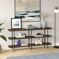 thumbnail image 2 of Evelyn&Zoe Harper 64" Wide Rectangular Console Table in Alder Brown, 2 of 8