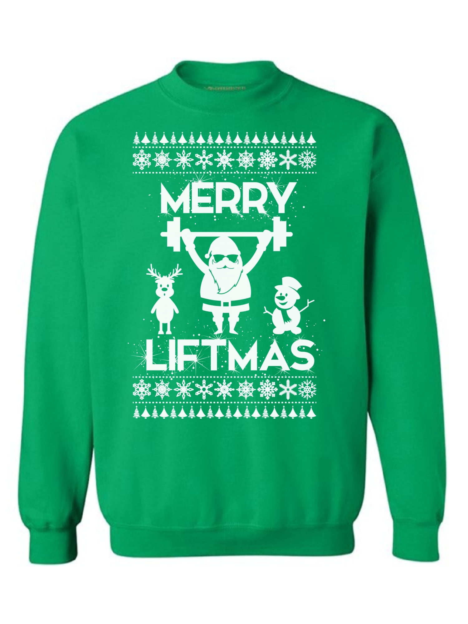 Awkward Styles Merry Liftmas Sweatshirt Merry Christmas Sweater Ugly Christmas Sweatshirt