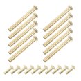 thumbnail image 1 of OFFIGAM 10Sets Professional Hand Fan Rivet Kit Folding Fan Shaft Replacement Golden Rivets, 1 of 8
