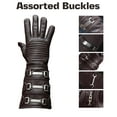 thumbnail image 2 of Real Sheepskin Leather Sky Gauntlet Costume Glove - Cosplay Gloves Brown Right Hand (XL), 2 of 5