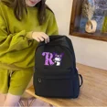 Kuromi Backpacks Fashion Anime Sanrio Printing Letter Highcapacity