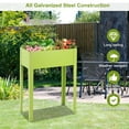 thumbnail image 5 of Topbuy Outdoor Elevated Garden Plant Stand Raised Garden Bed with Legs for Indoor and Outdoor Use 25" x13" x 31.5", 5 of 9