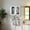 White#1, variant on Wooden Cabinets, Wall Cabinet,Arched Glass door Display Wall Mounted Cabinet, Floating Cabinet with inadjustable Shelves for Kitchen,Bathroom,Living Room, White Living Room Cabinets