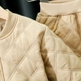 thumbnail image 5 of AUNVITO Boys Girls Winter Cotton Padded Jacket & Pants Set 0-6Y Thermal Insulated Button Front Casual Two-Piece Outfit for Cold Weather Play, 5 of 9