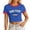 Z03 3-Blue, variant on LINGLANG Womens Summer Crop Top T-Shirt Y2K Style Round Neck Short Sleeve Streetwear Trendy Graphic Fashion Tee