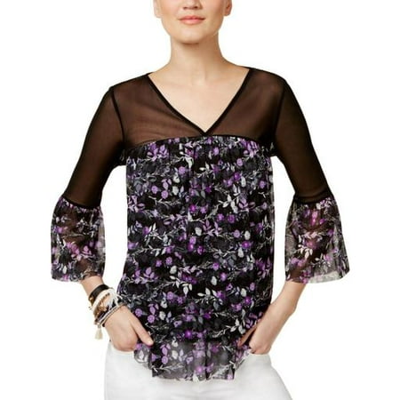 INC International Concepts Printed Illusion Top Size