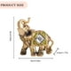 thumbnail image 3 of Estatua Adornos de estatua de elefante Feng Shui de resina para sala de estar dormitorio (oro S) Likrtyny Libre de BPA, 3 of 8