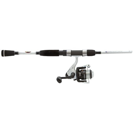 Lew s American Hero We Go 2 Spinning Reel and Fishing Rod Combo 6-Foot 6-Inch Rod Size 200 Reel White