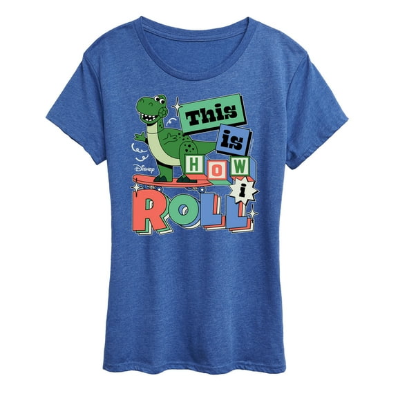 Disney - Toy Story - Rex This Is How I Roll - Women's Short Sleeve Graphic T-Shirt