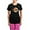 With Pink Pant, variant on CafePress - Happy Yule Pajamas - Women's Short Sleeve Print T-Shirt and Pants Dark Cotton Pajama Set