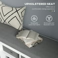 thumbnail image 4 of HOMCOM Banc à Chaussures avec Coussin, Tiroirs en Tissu pour Entrée, Blanc, 4 of 10
