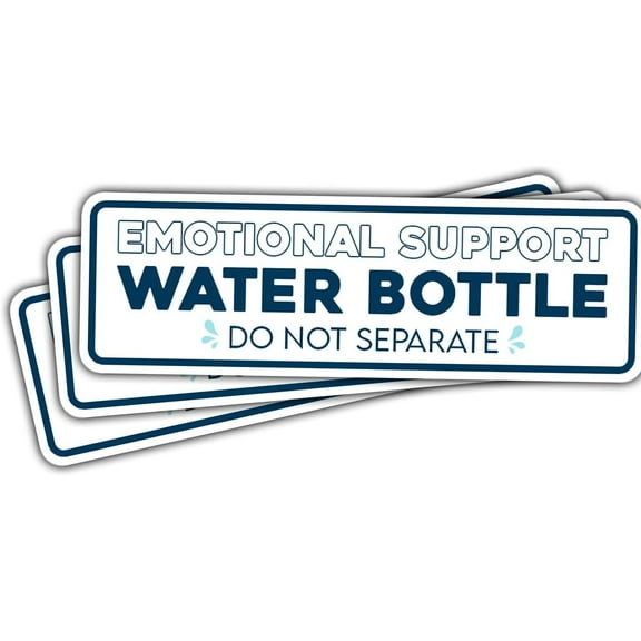 Emotional Support Water Bottle Sticker, Mental Health Stickers, Healthcare Humor Nurse Sticker, Sticker Waterproof Vinyl Sticker for Laptop Water Bottle Phone Window Helmet Decal Gifts 3 Inches