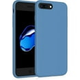 thumbnail image 2 of Compatible with iPhone 8 Plus Case, iPhone 7 Plus Slim Liquid Silicone Full Covered Soft Gel Rubber Case Cover for iPhone7 Plus/iPhone 8 Plus 5.5 inch- Blue, 2 of 12