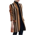 thumbnail image 1 of Chaquetas de abrigo sueltas de tweed con cuello de solapa informal para mujer Fridja  BV0+987, 1 of 5