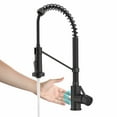 thumbnail image 2 of KRAUS Bolden Touchless Sensor Commercial Style 2-Function Single Handle Pull Down Kitchen Faucet in Matte Black, 2 of 8