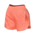 thumbnail image 2 of Lroveb Athletic Shorts for Women, Casual Workout Gym Shorts Womens Running Shorts With Zipper Pockets High Waisted Women Orange, 2 of 6