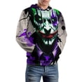 thumbnail image 5 of Joker Hoodies for Men Women, Unisex Hooded Sweatshirt, Oversized Pullover with 3D Print, Casual Loose Fit Hoodie, S-6XL, 5 of 8