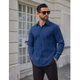 thumbnail image 2 of COOFANDY Mens Long Sleeve Business Shirts Wrinkle Free Dress Shirt Casual Button Down Shirts, 2 of 6