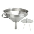 thumbnail image 2 of 304 Stainless Steel Kitchen Funnel with Filter - Versatile and Practical Tool for Transferring Liquid Dry Ingredients - Dishwasher Safe - Suitable for Most Bottle Mouths, 2 of 8