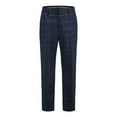 thumbnail image 2 of Gino Vitale Men's 3-Piece Windowpane Plaid Slim Fit Suit, 2 of 2