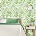 thumbnail image 2 of DAZLUTE Floral Wallpaper Peel and Stick Wallpaper Green Leaf Self Adhesive Removable Wallpaper Contact Paper,17.52" x 394", 2 of 9