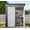 5x3 Gray, variant on Outdoor Storage Sheds , Asofer 8'x6'ft Metal Garden Shed  with Transparent Panel Window for Garden, Dark Gray