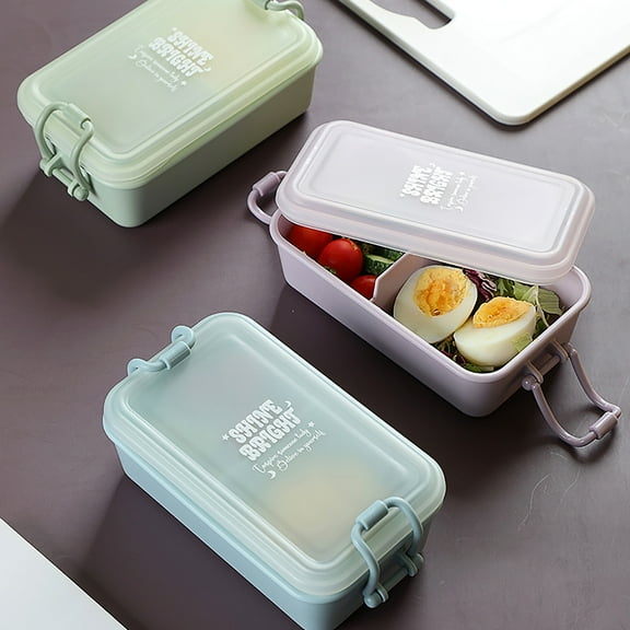 sruoe Bento Boxes, Bento Box for Lunch Clearance, Lunch Box Containers with Dividers, Leakproof Sealproof Bento Boxes Food Storage Containers, Fresh-Keeping Box for Home, Plastic