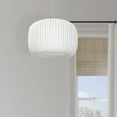 thumbnail image 5 of Dainolite 1LT Pendant Slit Shade Linda White White, 5 of 5