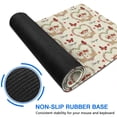 thumbnail image 6 of 31.5x15.7 Inch Gaming Mouse Pad, Non-Slip Stitched Rubber Desk Mat for Desktop & Laptop,Deer Heart Floral Butterfly Beige Pattern, 6 of 6