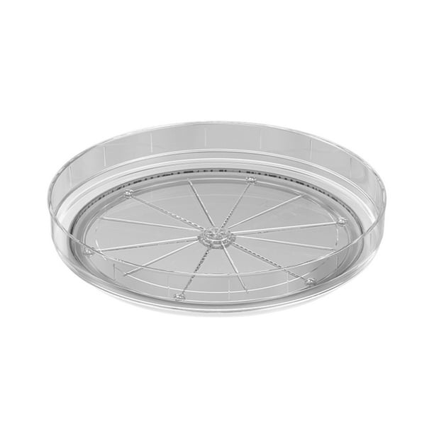 Organizador giratorio de 360° para especias de cocina, refrigerador, despensa, encimera y baño, con base antideslizante.