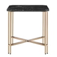 thumbnail image 3 of Steve Silver Daxton Table d'Appoint en Faux Marbre Noir et Métal Doré, 3 of 7