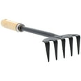 thumbnail image 2 of Eease Gardening Hand Rake Garden Hand Cultivator Soil Rake Tiller for Loosening Soil Weeding Digging, 2 of 10