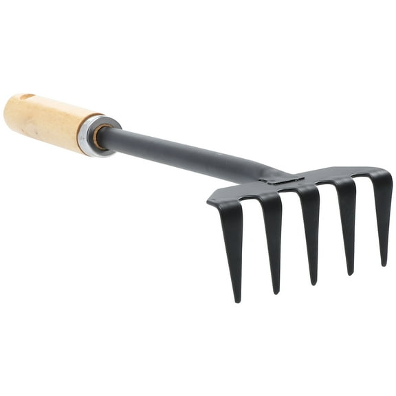 Heavy Duty Rake Practical Hand Cultivator Loosens Soil Hand Tool for Gardening