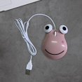 thumbnail image 4 of Ratón con cable perfke para juegos Rana rosa de ojos grandes, 4 of 6