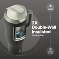 thumbnail image 5 of TAL 40oz Stainless Steel 2-in-1 Straw and Chug Tumbler with Push Lid and Handle, Black, 5 of 9