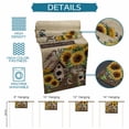 thumbnail image 6 of Farmhouse Sunflowers Table Runner - 72 Inch Long Western Star Vintage Sparrows Cotton and Linen Blended Dress Scarves Farmhouse Table Runner for Kitchen Dining, Coffee Table, 13" x 72", 6 of 8
