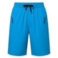 thumbnail image 6 of Men's Swim Trunks Quick Dry Board Shorts with Zipper Pockets Beach Shorts Bathing Suits for Men - No Mesh Liner Royal Blue 3XL, 6 of 6