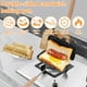 thumbnail image 2 of Sandwichera,Bandeja Para Hornear Sándwiches De Doble Cara,Sartén Antiadherente Con Mango Extraíble (Negro y plateado, 22.00 × 13.00 × 5.40 cm), 2 of 5