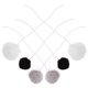 thumbnail image 2 of ColoMX 6 uds juguetes para gatos, pelota de peluche para gatitos, juguetes interactivos divertidos, pelotas para gatos en interiores, 2 of 8
