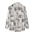 thumbnail image 1 of Camisa casual de solapa a rayas de moda para hombre Pompotops  oipoqjl27560, 1 of 8