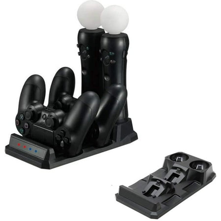Ps4 Controller Charger Ps Ove Charging Dock 4 Stand 4 In Game Pads Ps4 Slim Pro Ps Vr Charger With Icro Usb And Dc Cable Black Walmart Canada