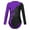 Purple, variant on Alvivi Gymnastics Leotard for Girls Sequined Diamond Long Sleeve Unitards Ballet Dancewear Bodysuit Blue 14