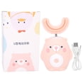 thumbnail image 2 of Cepillo De Dientes Recargable, Lindo Patrón De Oso De Dibujos Animados, Cepillo De Dientes En Forma De U para Niños, Cepillo De Dientes Eléctrico para Niños, Aspecto Llamativo, 2 of 8