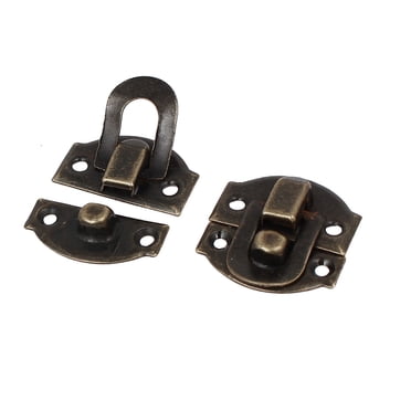 Uxcell Jewelry Case Gift Box Lock Latch Buckle Clasp 32x27mm Bronze Tone 5pcs - 