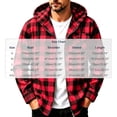 thumbnail image 3 of Plaid Hoodie Jacket for Men Ghalytn Buffalo Check Sweatshirt - Casual Zip Up with Pockets, 3 of 6