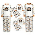 thumbnail image 2 of Halloween Pajama Set Long Sleeves and Pants Two-Piece Set Holiday Pajamas Cute Pumpkin Ghost Spider Skull Print Pajamas Pajamas Unisex Couple Outfit Family Pajamas,Women S, 2 of 6