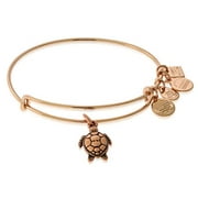 Alex and Ani Women's Sea Turtle ROG Bracelet, Shiny Rose Gold